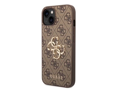 Funda para iPhone 15 GUESS Piel Sintética Marrón