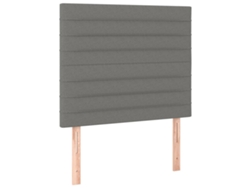 Maison Exclusive - Cabecero De Tela Gris Oscuro 90x5x118/128 Cm