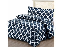 Juego de Edredón VERY LUCKY con 2 Funda (Azul - Microfibra - 135/150/230x220 cm)