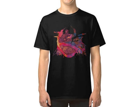 Camiseta ROCKINSTONE Drums Rock Music Sound Festival Cool Gift Lovers And Algodón para Hombre (2XL)