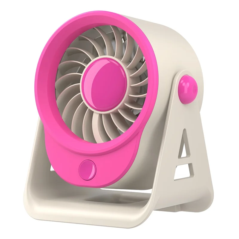 Ventilador De Mesa Eifson 4 Velocidades, Recargablerosa