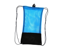 Mochila con cordón ajustable para natación, ideal para hombres, mujeres y niños. Bolsa de nailon resistente con sistema de malla.