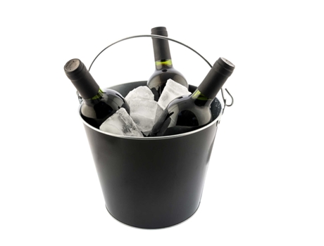 Cubitera KOALA Con asa Negro Metal 5 L