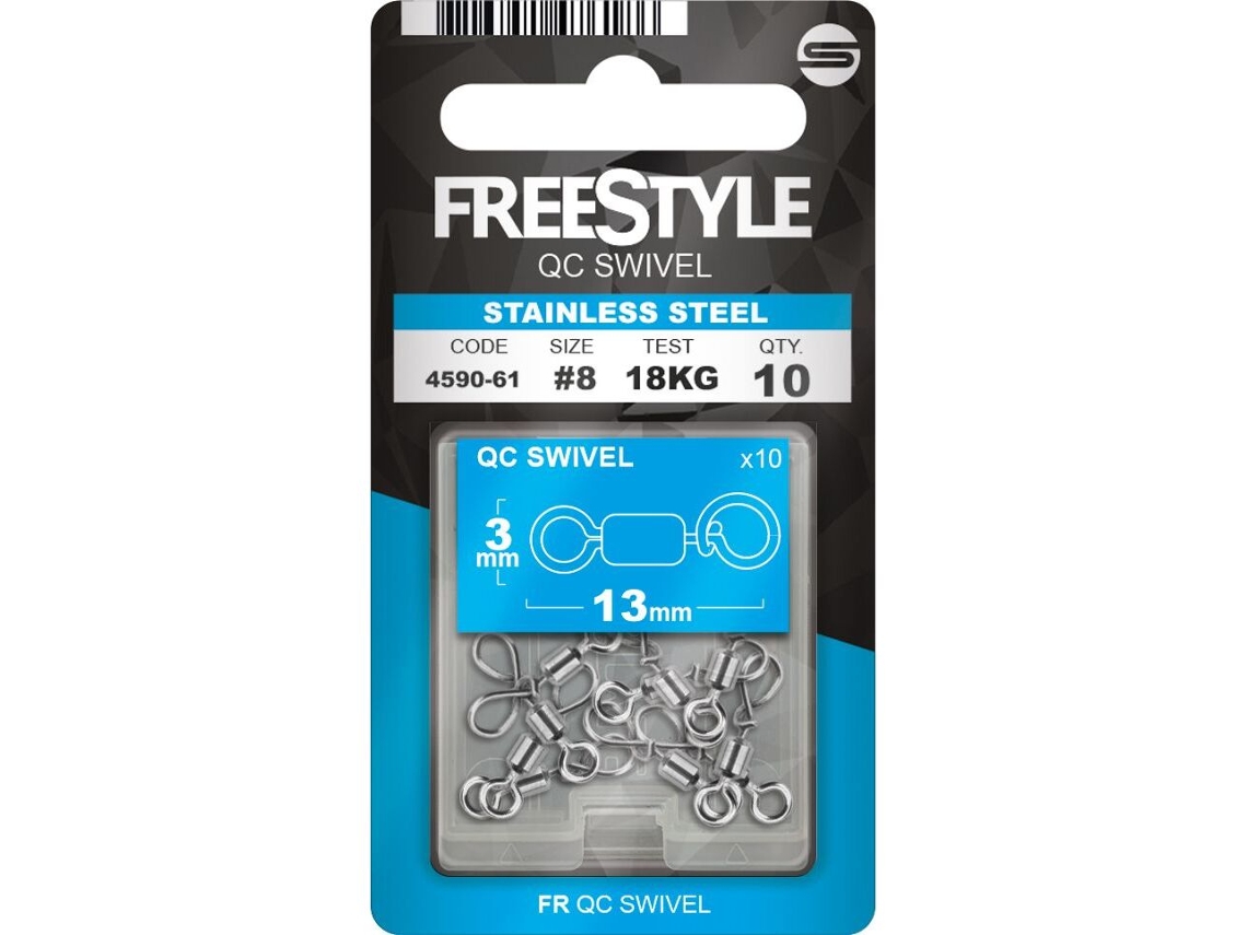 Paquete de 10 eslabones giratorios FREESTYLE Reload QC 13,7 mm