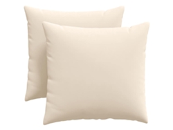 Juego de 2 cojines para sofá, HARLANV1 beige, tela de 45x45 cm