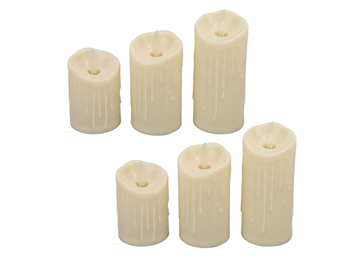 2026-6 Velas Led Sin Llama Con Flicker Para Navidad Bodas Cumpleaños Fiesta Decoración Hogar