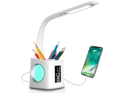 Lámpara de Escritorio LED 10W, Regulable, con Portalápices, Control Táctil, para Estudios NEVEANCE