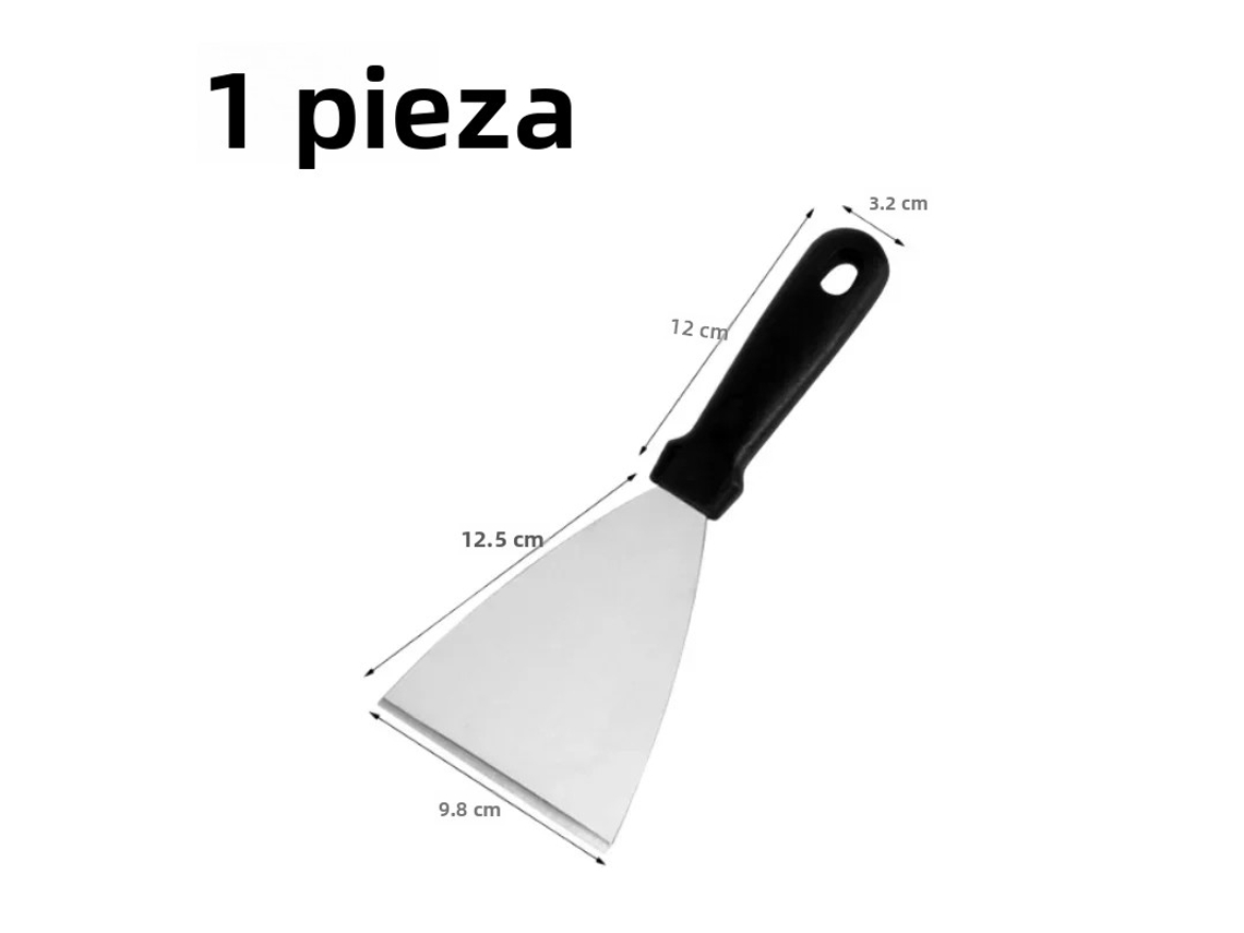 (tipo A, 1 Pieza) Parrilla Y Pala De Acero Inoxidable, Resistente Al Calor, Adecuada Para Hacer Hamburguesas Y Tortillas.