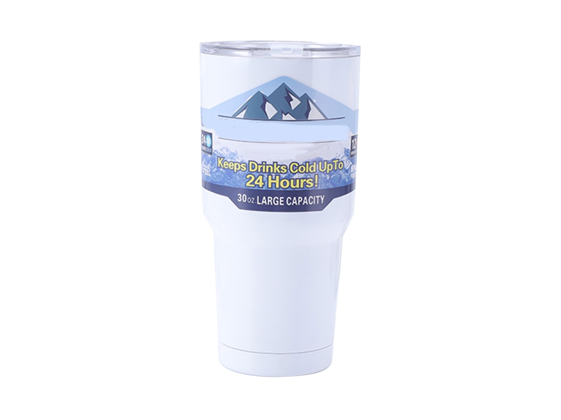 Vaso térmico de 30 oz con tapa de acero inoxidable para deportes, camping y picnics.