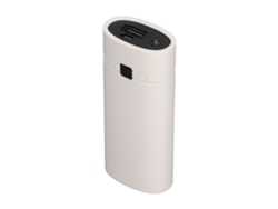 Caja universal de batería externa USB DIY 2026 con cargador de 2 baterías 18650 para smartphones, color blanco.