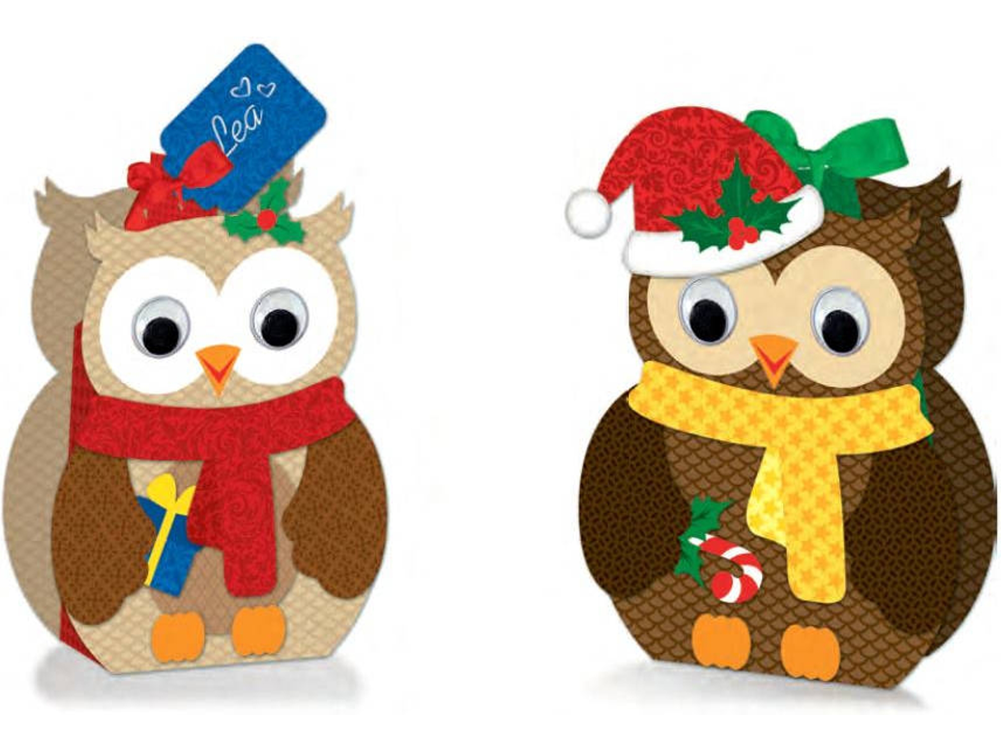 2 Cajas Regalo URSUS Búhos Multicolor