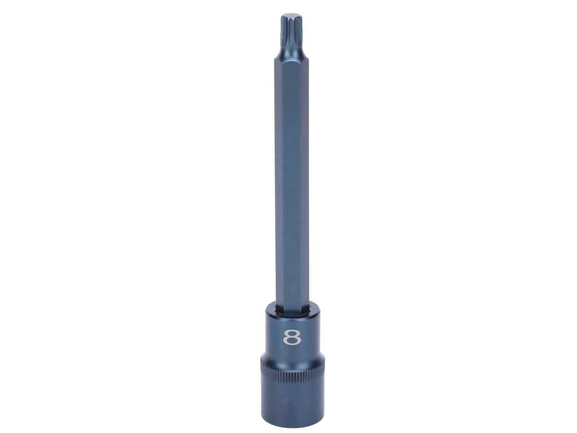 Punta De Destornillador De Acero Aleado De 12 Puntas, Revestimiento Azul, Accionamiento De 1/2" Para Tecla De Ratón.