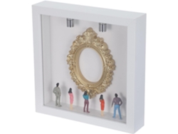 Juego Marcos Fotos Vintage Blancos Madera Plástico Armar Elegante Marco Miniatura Protección Polvo Daños Bodas