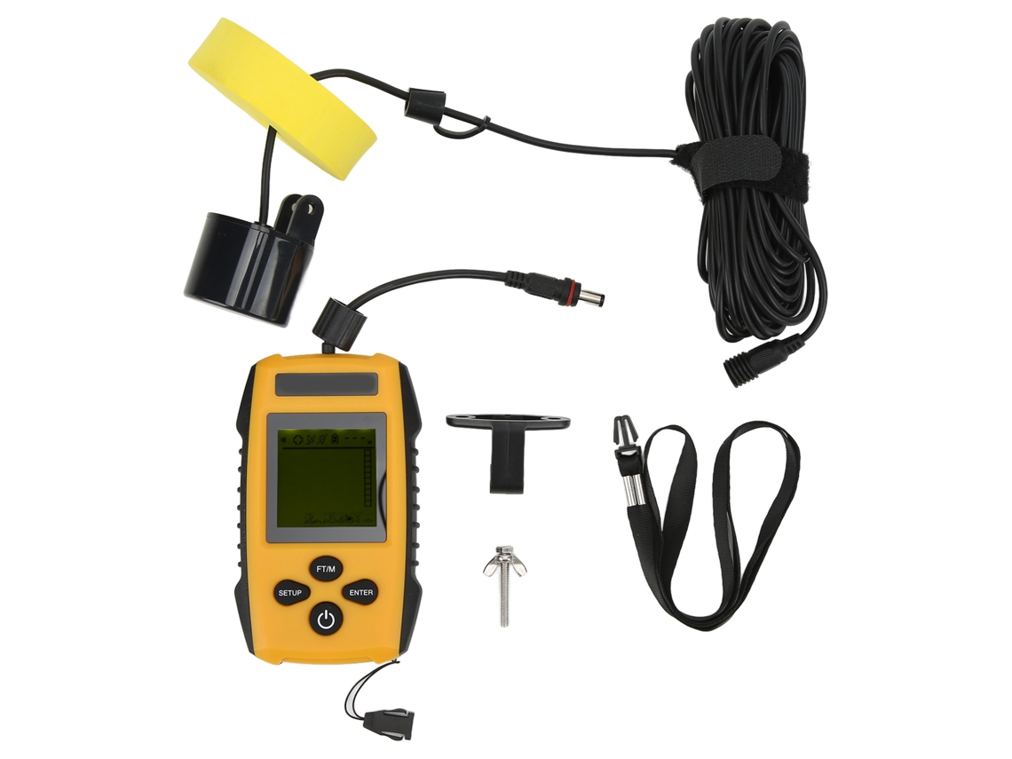 Detector De Peces Con Sensor De Sonda Con Cable Y Pantalla Lcd Tl88e, 5 Modos De Sensibilidad, Rango De Profundidad De 0,6 A 100 M.