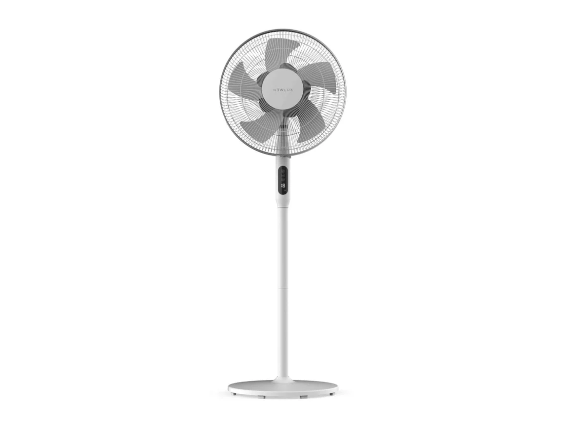 Ventilador de Pie Blanco Newlux Smart W1050 10 Aspas de ø40cm con Mando