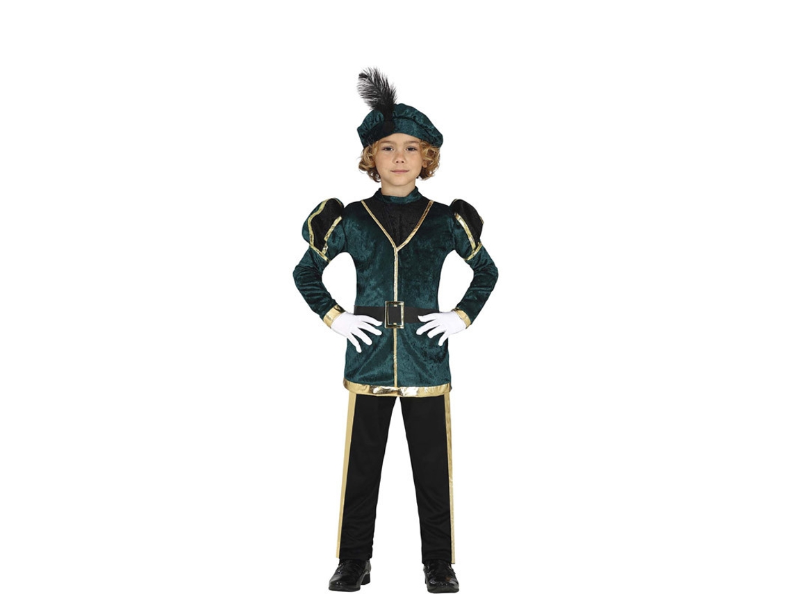 Disfraz Unisex GUIRMA Sirviente Verde Elegante (3-4 años)