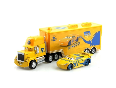 Muñeco GAATPOT 2Pcs/Lot Disney Pixar Cars Toys Lightning Mcqueen Mack Uncle Truck 1:55 Diecast Model Alloy Modle Figures Toys Gifts For Kids