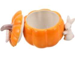 Acento De Temporada Esta Caja Cerámica Con Forma Calabaza Añade Un Delicioso Toque A Cualquier Habitación