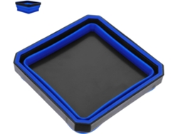 Bandeja Magnética Plegable De Silicona Azul, Recipiente Compacto Para Guardar Piezas Pequeñas, Ferretería