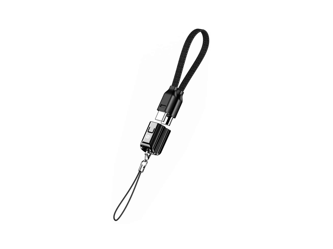 Novoteck S-140 Cable Usb-c A Usb-c 60w 15 Cm Con Llavero