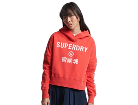 Sudadera SUPERDRY Mujer (36 - Rojo)