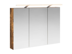 Maison Exclusive - Armario Con Espejo De Baño Roble Ahumado 100 X 14,5 X 70 Cm