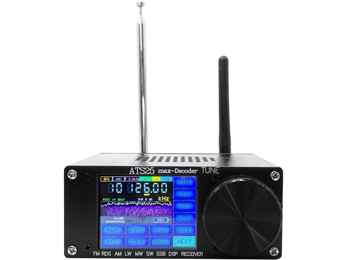 4 17 Air Ats25 Max Receptor Decodificador De Radio Fm Rds Am Lw De Banda Completa