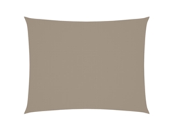 Maison Exclusive - Toldo De Vela Rectangular Tela Oxford Gris Taupe 6x7 M