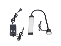 2026-lámpara De Trabajo Led 21w Regulable Con Manguera Flexible Y Base Magnética Redonda Para Máquinas
