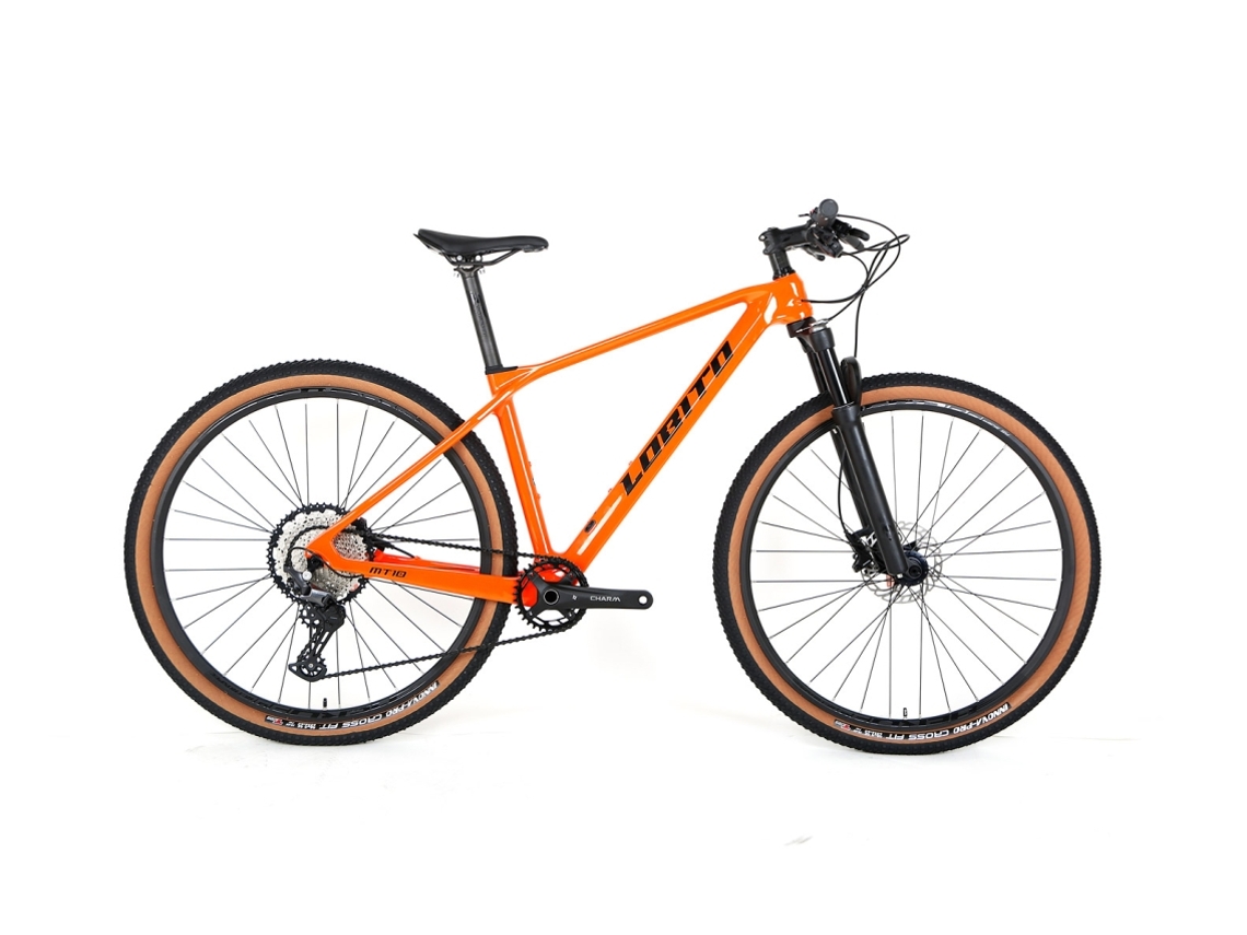 Bicicleta De Montaña De Carbono Rígida LOBITO Mt10 Gris Talla 15 (S)