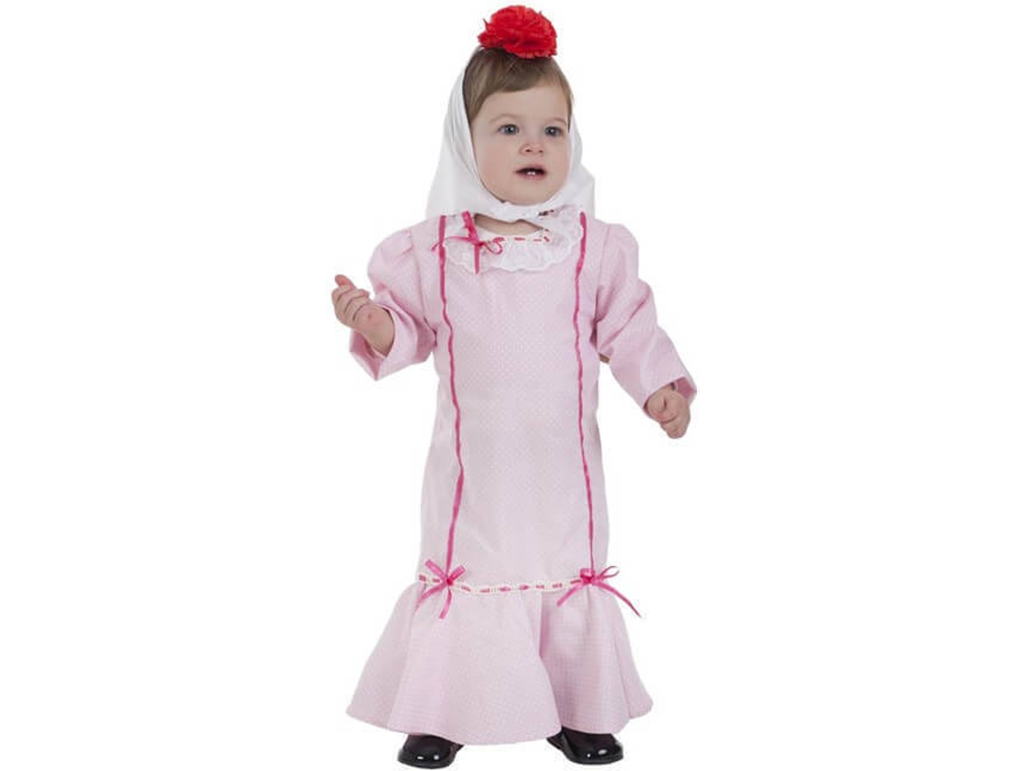 Disfraz de Bebé DISFRAZZES Chulapa Rosa (Talla: 1 a 2 años)