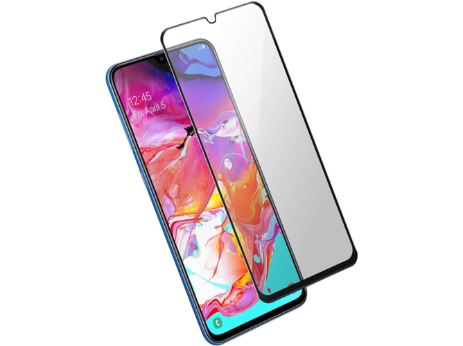 Protector de Cristal Templado Samsung Galaxy A70 AVIZAR 9H Negro