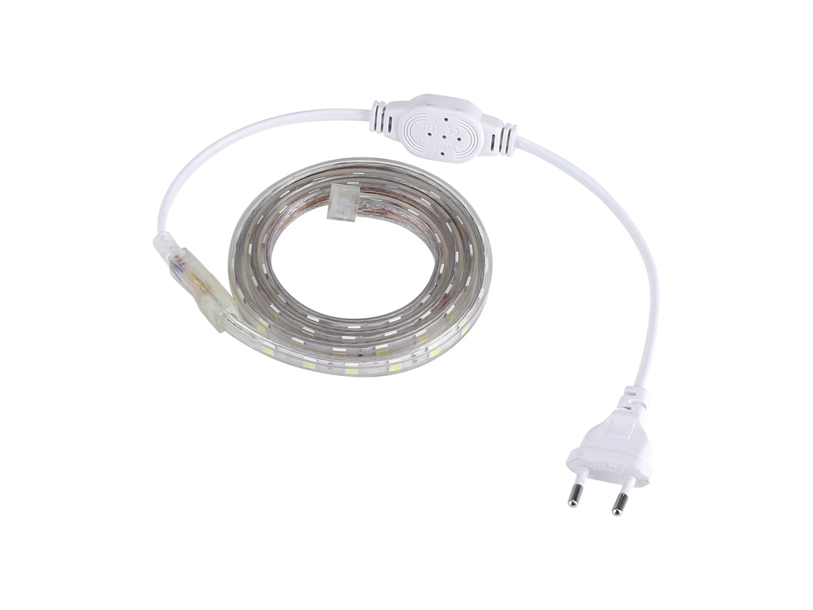 Tira de luces LED Bj-tira SMD 5050 resistente al agua, 60 LED/m, flexible, 1 metro, blanca