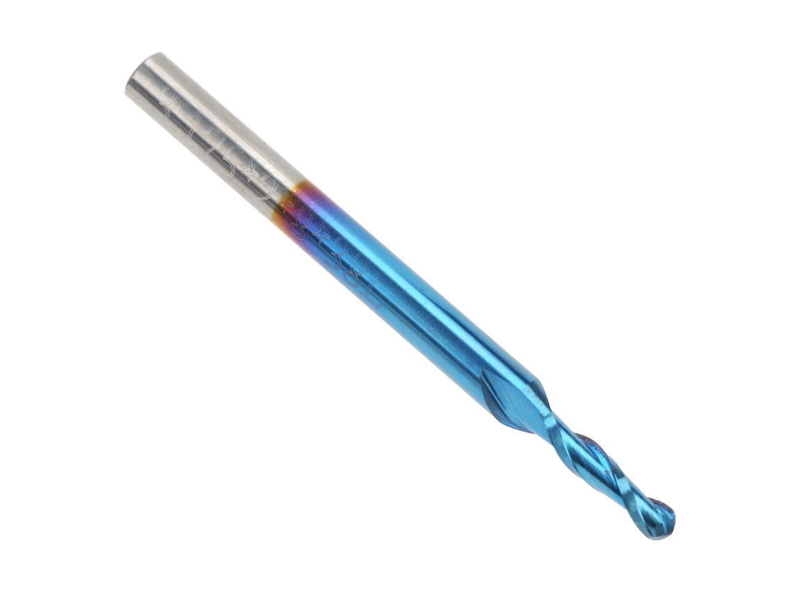 Fresa CNC de acero de tungsteno con 4 tubos, corte de 4 mm y dureza HRC55
