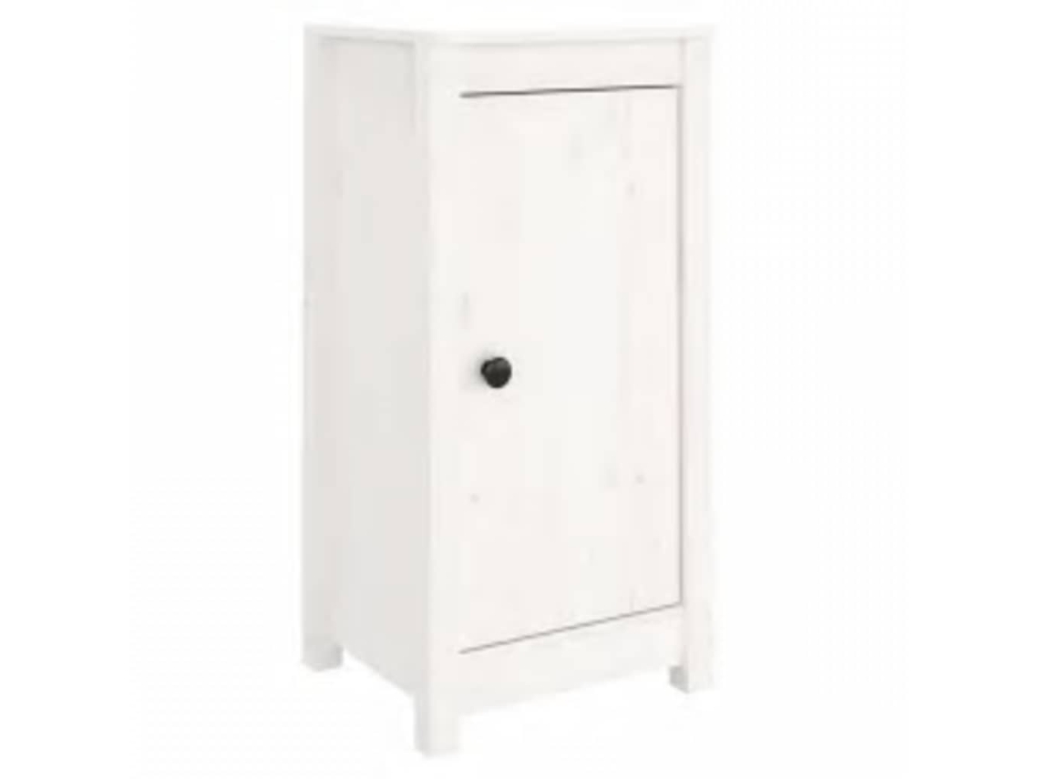 Maison Exclusive - Aparador De Madera Maciza De Pino Blanco 39x35x80 Cm