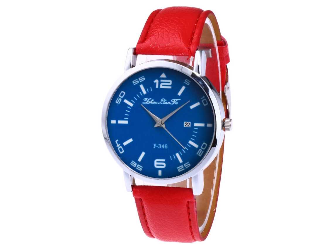 Reloj De Pulsera Unisex Con Pantalla Analógica, Esfera Redonda, Movimiento De Cuarzo, Marca Zhoulianfa.
