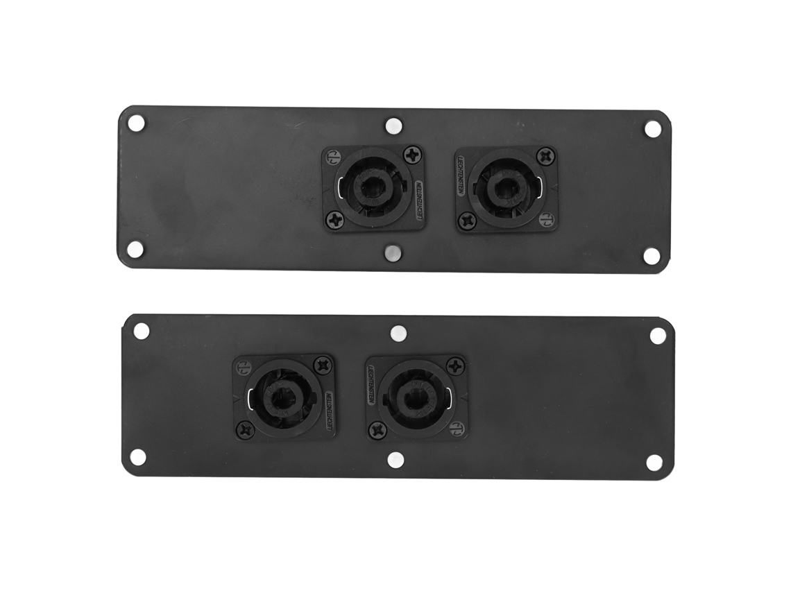Placa De Jack De Alto-falante Dual Com 2 Conectores Cannon De Ferro Para Alto-falantes De 6in A 18in