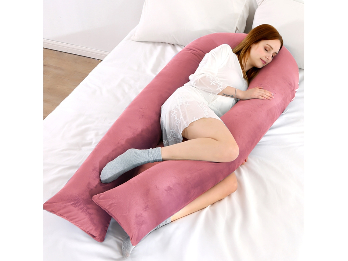 Almohada De Embarazo Almohada Multifuncional Para Dormir Para Embarazadas Adecuada Para Cojín De Soporte Corporal Completo 145x70cm (rojo) Cuich