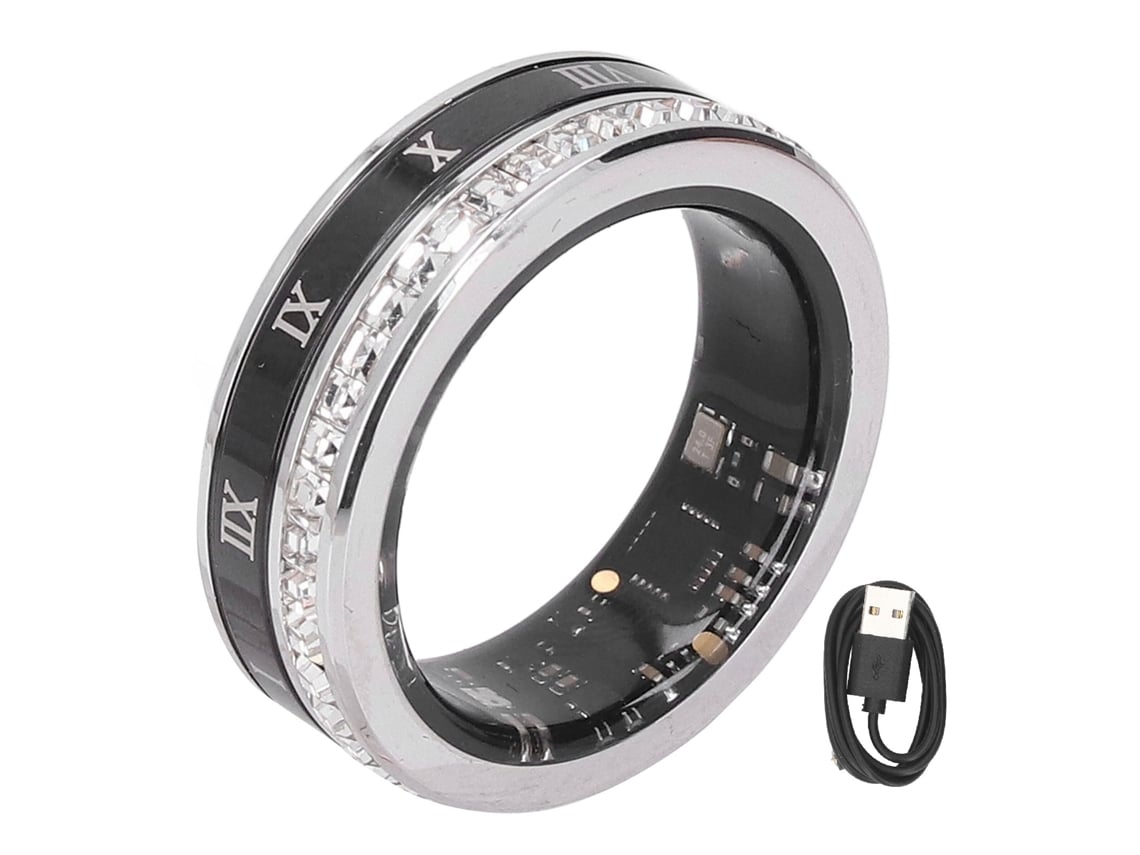 Anillo Inteligente De Acero Ti Bt Resistente Al Agua Ip68, Anillo De Fitness, Conteo De Pasos, Carga Magnética