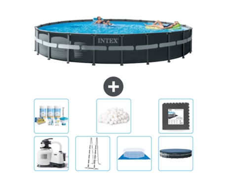 Piscina Tubular INTEX 26340GN-CB43 (47241 L - 732x132cm)
