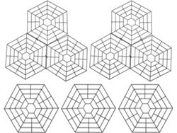 Red Protectora Flotante Hexagonal De 15 Piezas Para Estanques