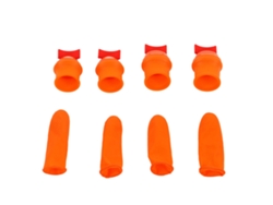 Protector de dedos de silicona, cuchillo de pulgar de acero inoxidable, recolector para pelar verduras, pimientos y frijoles, cuchillo plano Otros