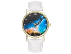 Reloj Star Lady Quartz Para Hombre Y Mujer, Moderno, Juvenil, Blanco T123-a