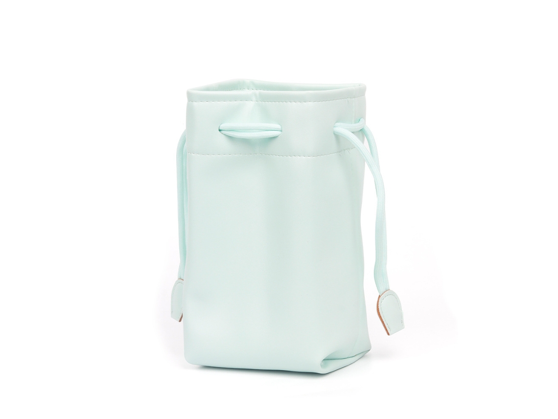 Adecuado para almacenamiento instantáneo de cámaras, bolsillo impermeable con cordón de PU, universal YUYSAN verde