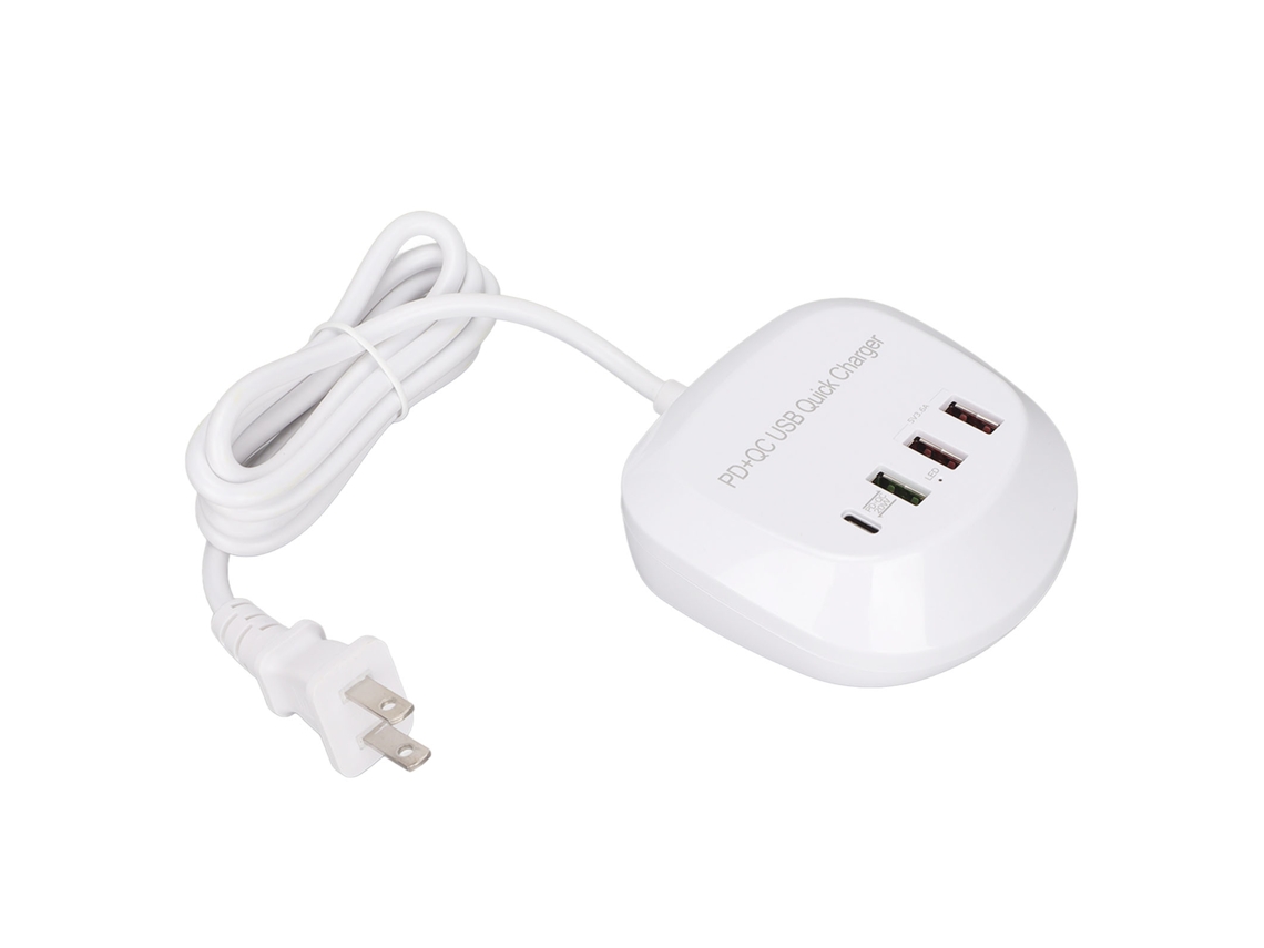 Cargador Usb (carga Rápida 4 Puertos 20w)