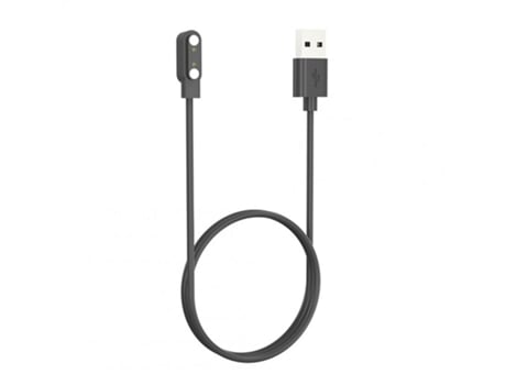 Cargador de reloj inteligente Cuna de cable de carga magnética Compatible para Xiaomi Haylou Solar Plus / Heylou Ls16 negro