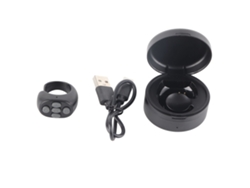 Anillo Control Remoto Para Teléfono Jx05s Giratorio Página App 10m Cámara Tableta Negro