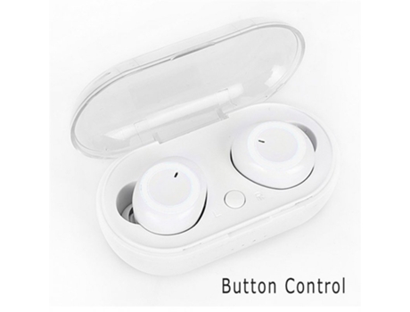 Auriculares Bluetooth True Wireless Estéreo Deportivo Y50 Compatí Diseño Ergonómico con Estuche de Carga para Smartphone Blanco