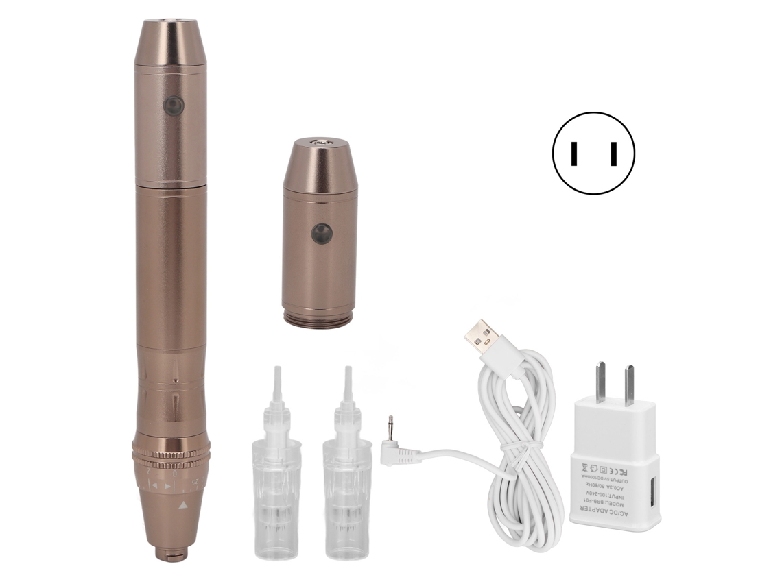 Pluma de microagujas eléctrica recargable con 5 velocidades