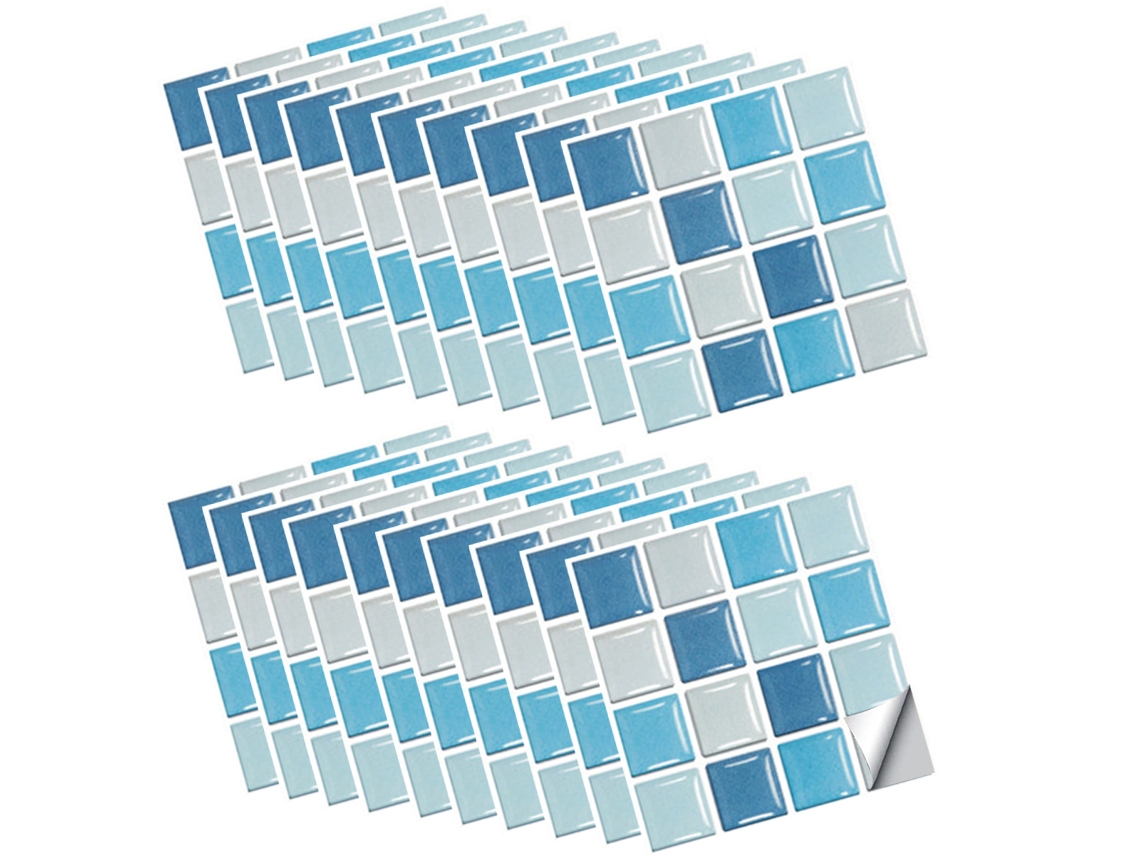 30 piezas de azulejos autoadhesivos para baño, decoración 3D (10x10 cm) Kofihety